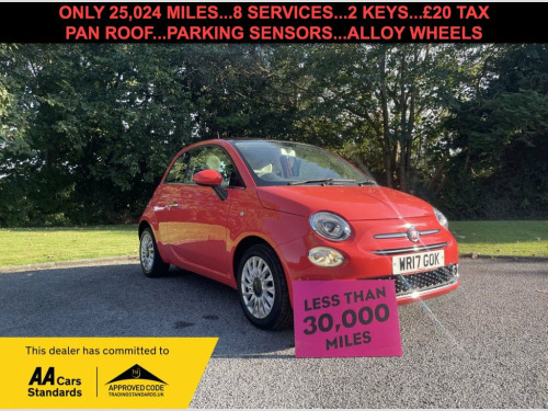 Fiat 500  1.2 Lounge Hatchback 3dr Petrol Manual Euro 6 (s/s