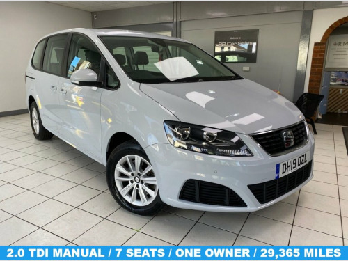 SEAT Alhambra  2.0 TDI S 5d 148 BHP 1 OWNER / 7 SEATER / WHITE SI
