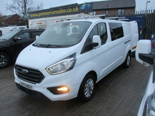 Ford Transit Custom  2.0 300 EcoBlue Limited 5 Seat Crew Van Double Cab