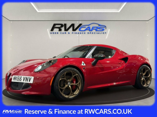 Alfa Romeo 4C  1750 TBi Coupe 2dr Petrol TCT Euro 6 (240 bhp) 