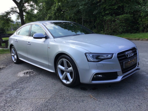 Audi A5  2.0L SPORTBACK TDI S LINE 5d 177 BHP Sat Nav, Blue