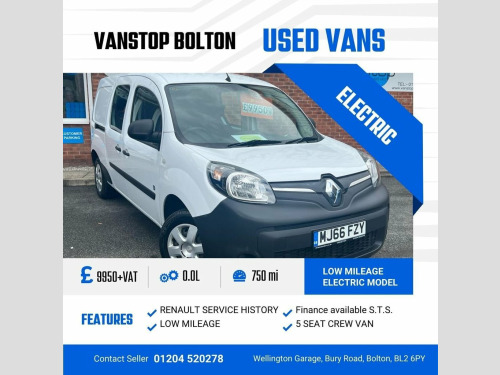 Renault Kangoo Maxi  0.0 LL21 ZE BUSINESS CRC 60 BHP FINANCE AVAILABLE 