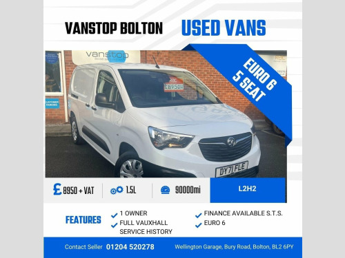 Vauxhall Combo  1.5 Turbo D 2300 Edition Crew Van Double Cab 4dr D