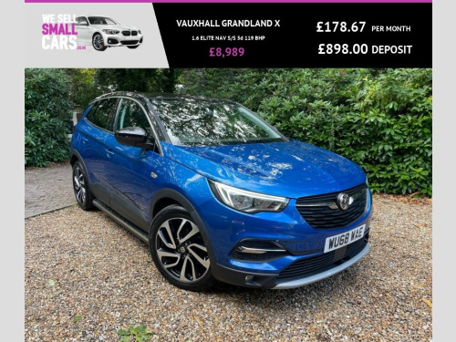 Vauxhall Grandland X  1.6 ELITE NAV S/S 5d 119 BHP SATNAV FULL HEATED LE