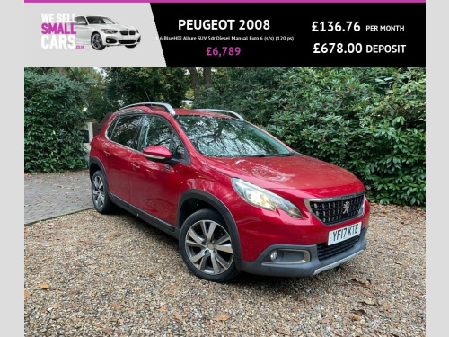 Peugeot 2008 Crossover  1.6 BlueHDi Allure SUV 5dr Diesel Manual Euro 6 (s