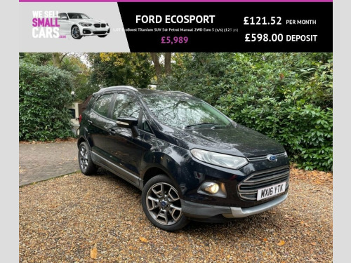 Ford EcoSport  1.0T EcoBoost Titanium SUV 5dr Petrol Manual 2WD E