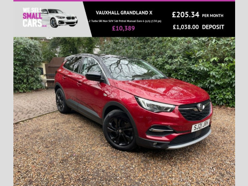 Vauxhall Grandland X  1.2 Turbo SRi Nav SUV 5dr Petrol Manual Euro 6 (s/