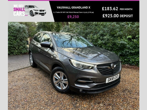 Vauxhall Grandland X  1.2 Turbo SE SUV 5dr Petrol Manual Euro 6 (s/s) (1