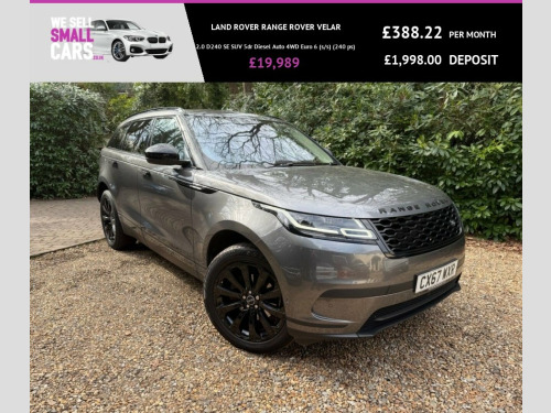 Land Rover Range Rover Velar  2.0 D240 SE SUV 5dr Diesel Auto 4WD Euro 6 (s/s) (