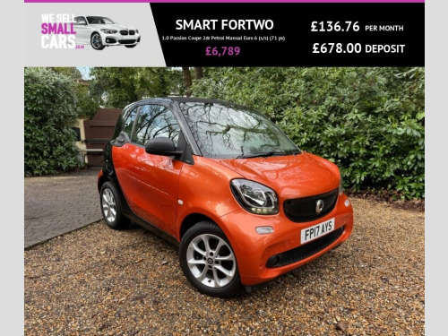 Smart fortwo  1.0 Passion Coupe 2dr Petrol Manual Euro 6 (s/s) (