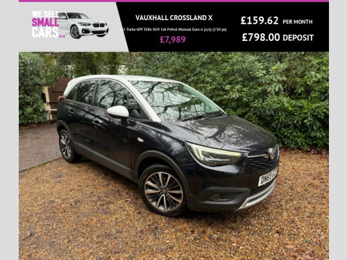 Vauxhall Crossland X  1.2 Turbo GPF Elite SUV 5dr Petrol Manual Euro 6 ( 