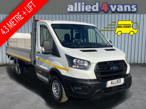 Ford Transit  2.0 130 BHP 350 LEADER  ECOBLUE 4.3M TM SPEC DROPSIDE WITH LIFT ** EURO 6** 