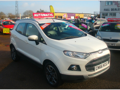 Ford EcoSport  AUTOMATIC 1.5 Titanium SUV 5dr Petrol Powershift 2WD Euro 5 (112 ps)
