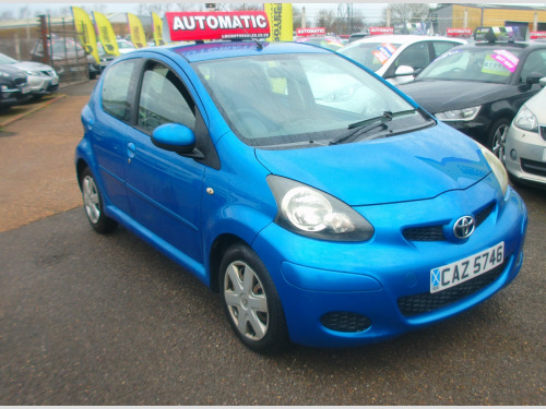 Toyota AYGO  AUTOMATIC 1.0 VVT-i Blue Hatchback 5dr Petrol MultiMode Euro 4 (67 bhp) 
