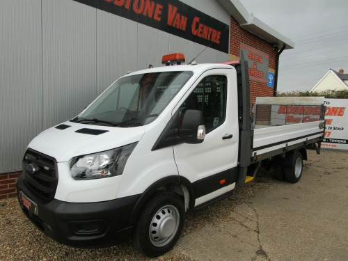 Ford Transit  350 L4 EXTRA LWB DROPSIDE TRUCK WITH TAIL LIFT 4.2M BED FULL SERVICES HISTO