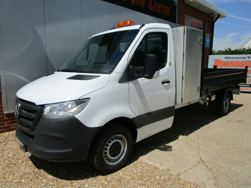 Mercedes-Benz Sprinter  314 CDI SINGLE CAB TIPPER TRUCK WITH TOOL BOX FULL SERVICE HISTORY  EURO 6 