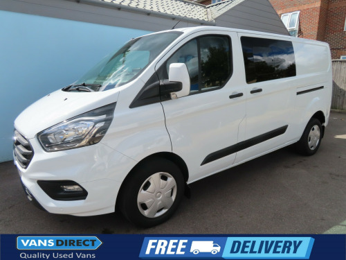 Ford Transit Custom  320 TREND 2.0 TDCI 130 6 SEAT CREW SAT NAV CRUISE CONTROL LWB