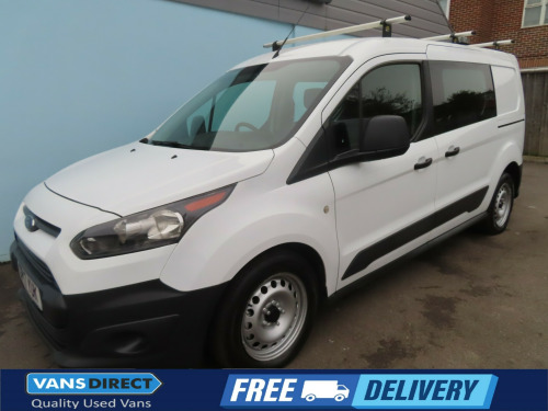 Ford Transit Connect  230 1.5 TDCI 100 5 SEAT CREW TWIN SIDE DOORS REAR SIDE WINDOWS EURO 6 LWB