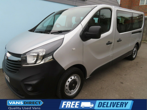 Vauxhall Vivaro  2900 1.6 CDTI ECOFLEX 9 SEAT MINIBUS EURO 6 TAILGATE BLUETOOTH LWB