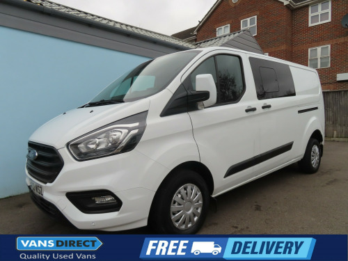 Ford Transit Custom  300 TREND 2.0 ECOBLUE 6 SEAT CREW AIR CON CRUISE F+R SENSORS LWB