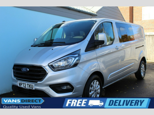Ford Transit Custom  2.0 320 EcoBlue Limited Crew Van Double Cab 5dr Diesel Auto 6 SEAT SAT NAV 