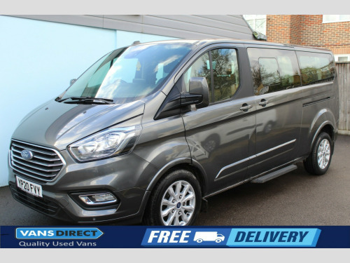 Ford Tourneo Custom  320 TITANIUM 2.0 ECOBLUE 130 9 SEAT AIR CON TAILGATE F+R SENSORS LWB