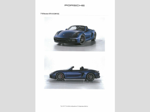 Porsche Boxster  4.0 GTS Convertible 2dr Petrol PDK Euro 6 (s/s) (4
