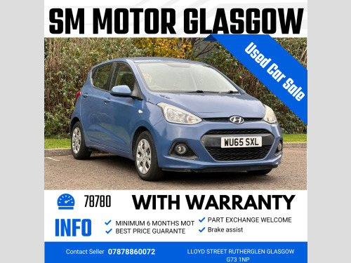 Hyundai i10  1.0 SE Hatchback 5dr Petrol Manual Euro 6 (66 ps)