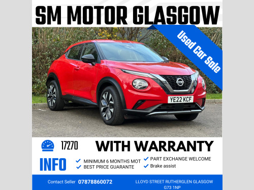 Nissan Juke  1.0 DIG-T Acenta SUV 5dr Petrol Manual Euro 6 (s/s) (117 ps)