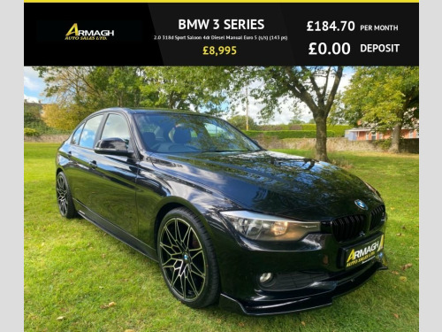 BMW 3 Series  2.0 318d Sport Saloon 4dr Diesel Manual Euro 5 (s/