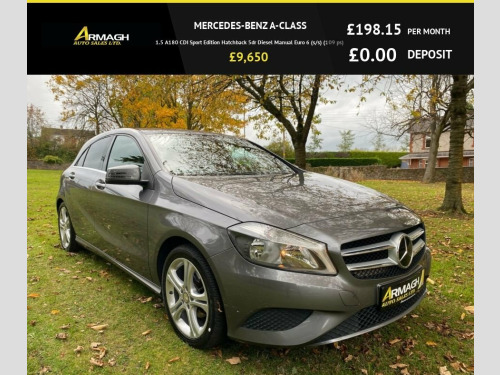 Mercedes-Benz A-Class A180 1.5 A180 CDI Sport Edition Hatchback 5dr Diesel Ma