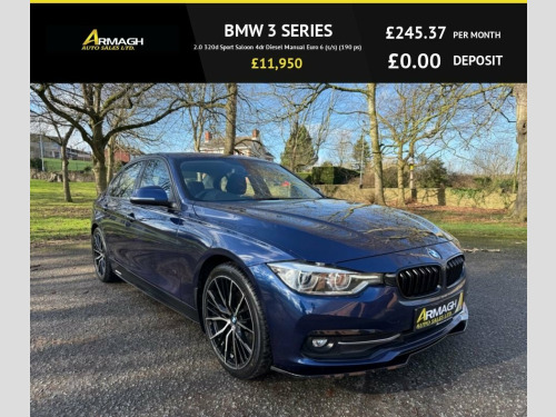 BMW 3 Series  2.0 320d Sport Saloon 4dr Diesel Manual Euro 6 (s/