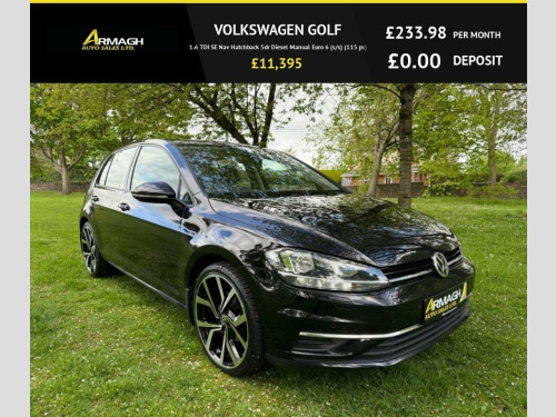 Volkswagen Golf  1.6 TDI SE Nav Hatchback 5dr Diesel Manual Euro 6 
