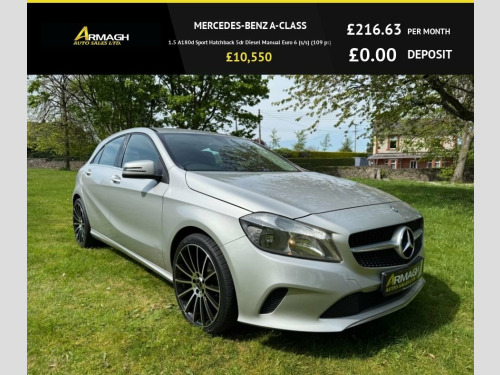 Mercedes-Benz A-Class  1.5 A180d Sport Hatchback 5dr Diesel Manual Euro 6