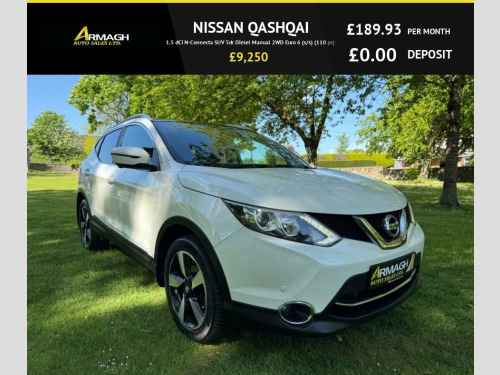 Nissan Qashqai  1.5 dCi N-Connecta SUV 5dr Diesel Manual 2WD Euro 