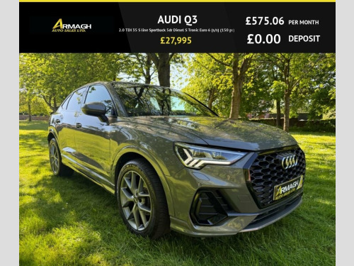Audi Q3  2.0 TDI 35 S line Sportback 5dr Diesel S Tronic Eu