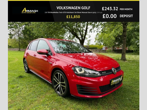 Volkswagen Golf  2.0 TDI BlueMotion Tech GTD Hatchback 5dr Diesel M