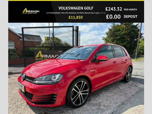 Volkswagen Golf  2.0 TDI BlueMotion Tech GTD Hatchback 5dr Diesel M