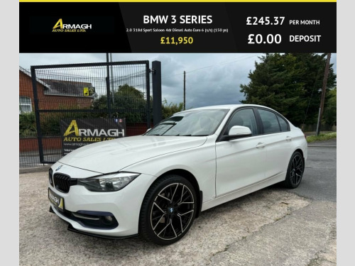 BMW 3 Series  2.0 318d Sport Saloon 4dr Diesel Auto Euro 6 (s/s)