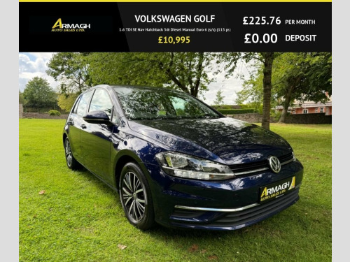 Volkswagen Golf  1.6 TDI SE Nav Hatchback 5dr Diesel Manual Euro 6 