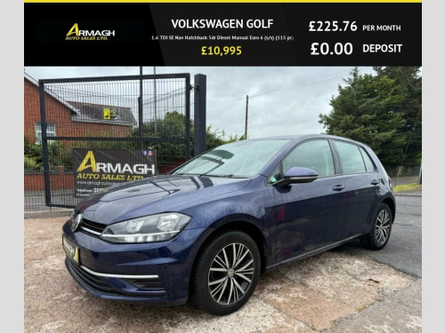 Volkswagen Golf  1.6 TDI SE Nav Hatchback 5dr Diesel Manual Euro 6 