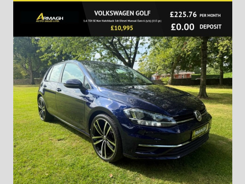 Volkswagen Golf  1.6 TDI SE Nav Hatchback 5dr Diesel Manual Euro 6 