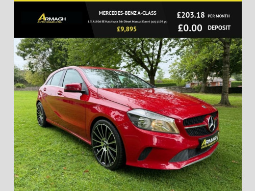 Mercedes-Benz A-Class  1.5 A180d SE Hatchback 5dr Diesel Manual Euro 6 (s