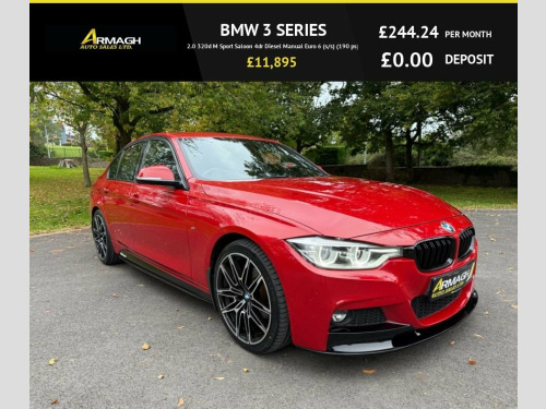 BMW 3 Series  2.0 320d M Sport Saloon 4dr Diesel Manual Euro 6 (