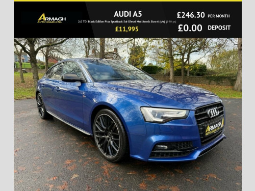 Audi A5  2.0 TDI Black Edition Plus Sportback 5dr Diesel Mu