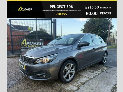 Peugeot 308  1.5 BlueHDi Allure Hatchback 5dr Diesel EAT Euro 6 