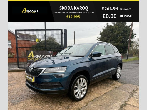 Skoda Karoq  1.6 TDI SE L SUV 5dr Diesel Manual Euro 6 (s/s) (1 