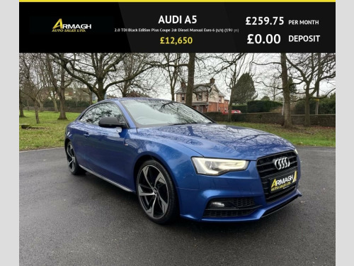 Audi A5  2.0 TDI Black Edition Plus Coupe 2dr Diesel Manual 