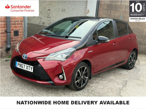Toyota Yaris  1.5 Hybrid Red Bi-tone 5dr CVT