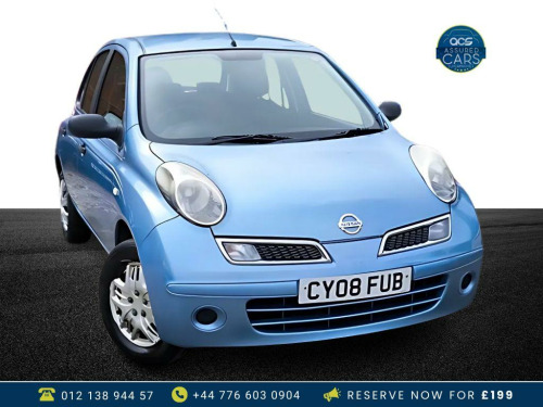 Nissan Micra  1.2 VISIA 5d 65 BHP Low Insurance_Long MOT_1.2L_Petrol